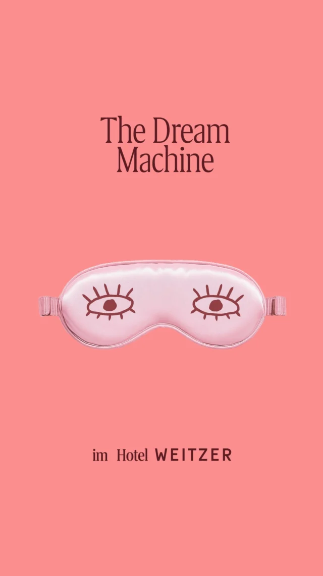 Süße Träume! In unserer Vending Machine finden Sie alle notwendigen Schlummer-Essentials - darunter besonders beliebt: Unsere Dream Machine Schlafmaske ☁️ Aufsetzen, Augen schließen und in Ihre Traumwelt eintauchen. 🫧
.
.
.
#hotelweitzer #dasweitzergraz #thedreammachine #traumwelt #visitgraz
